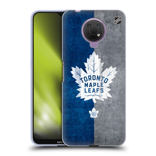 NHL Toronto Maple Leafs Half Distressed Soft Gel Case for Nokia G10