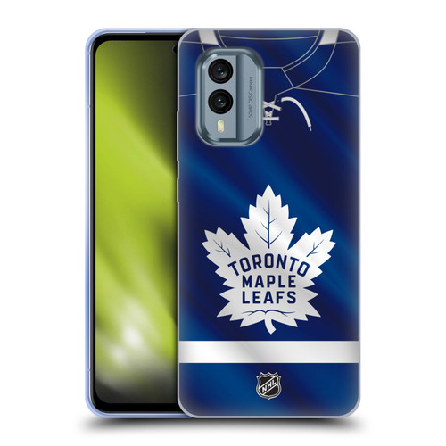 NHL Toronto Maple Leafs Jersey Soft Gel Case for Nokia X30