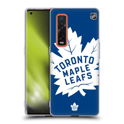 NHL Toronto Maple Leafs Oversized Soft Gel Case for OPPO Find X2 Pro 5G