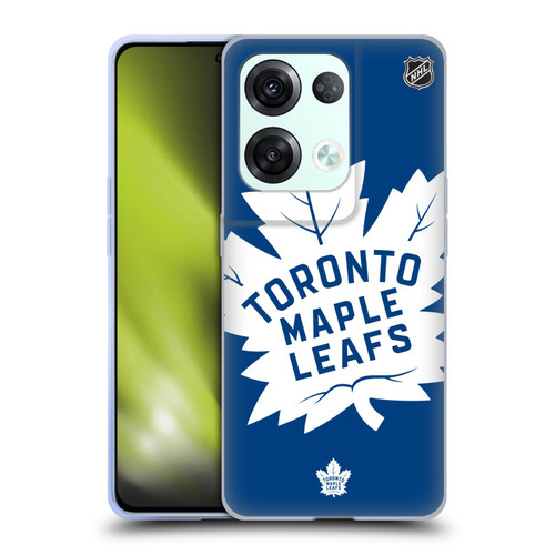 NHL Toronto Maple Leafs Oversized Soft Gel Case for OPPO Reno8 Pro