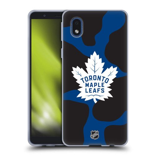 NHL Toronto Maple Leafs Cow Pattern Soft Gel Case for Samsung Galaxy A01 Core (2020)