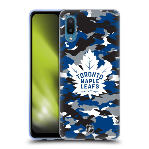 NHL Toronto Maple Leafs Camouflage Soft Gel Case for Samsung Galaxy A02/M02 (2021)