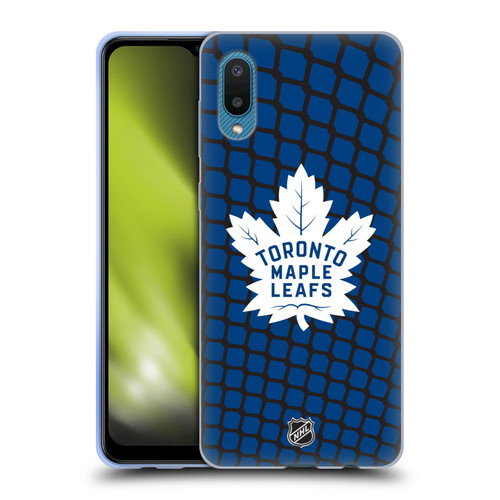NHL Toronto Maple Leafs Net Pattern Soft Gel Case for Samsung Galaxy A02/M02 (2021)