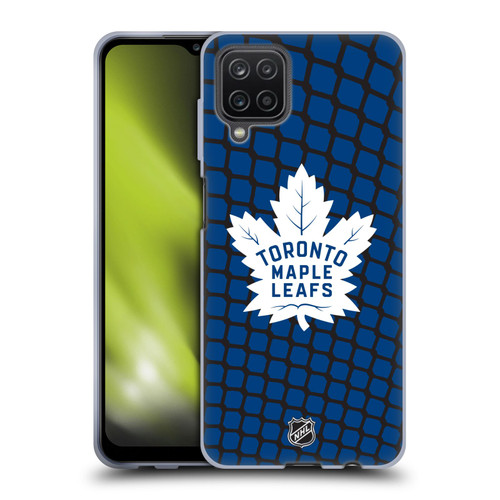NHL Toronto Maple Leafs Net Pattern Soft Gel Case for Samsung Galaxy A12 (2020)