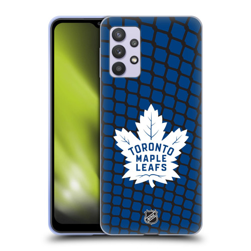 NHL Toronto Maple Leafs Net Pattern Soft Gel Case for Samsung Galaxy A32 5G / M32 5G (2021)