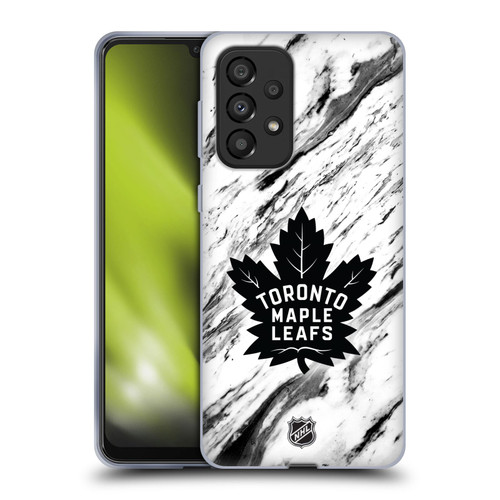 NHL Toronto Maple Leafs Marble Soft Gel Case for Samsung Galaxy A33 5G (2022)
