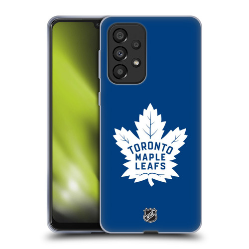 NHL Toronto Maple Leafs Plain Soft Gel Case for Samsung Galaxy A33 5G (2022)