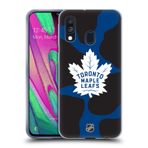 NHL Toronto Maple Leafs Cow Pattern Soft Gel Case for Samsung Galaxy A40 (2019)