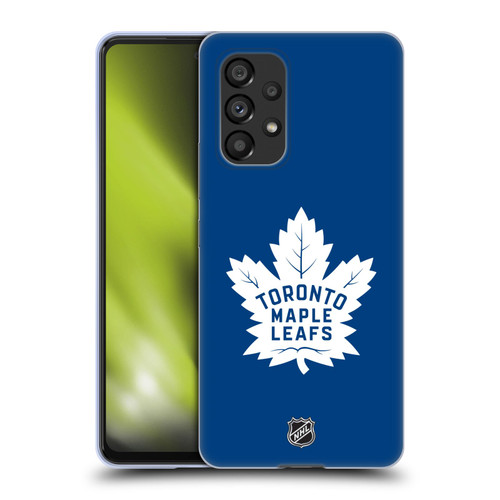 NHL Toronto Maple Leafs Plain Soft Gel Case for Samsung Galaxy A53 5G (2022)