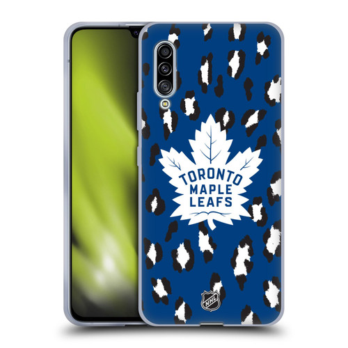 NHL Toronto Maple Leafs Leopard Patten Soft Gel Case for Samsung Galaxy A90 5G (2019)
