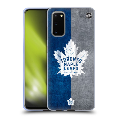 NHL Toronto Maple Leafs Half Distressed Soft Gel Case for Samsung Galaxy S20 / S20 5G
