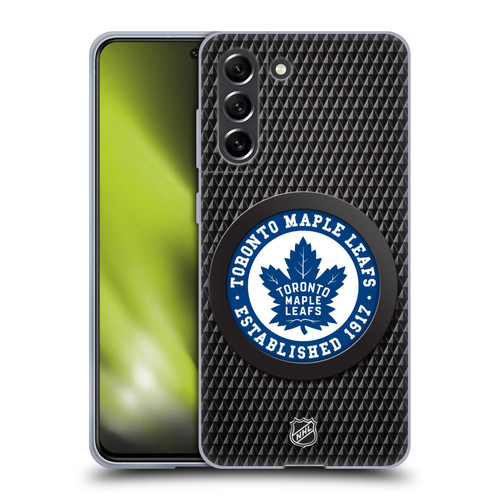 NHL Toronto Maple Leafs Puck Texture Soft Gel Case for Samsung Galaxy S21 FE 5G