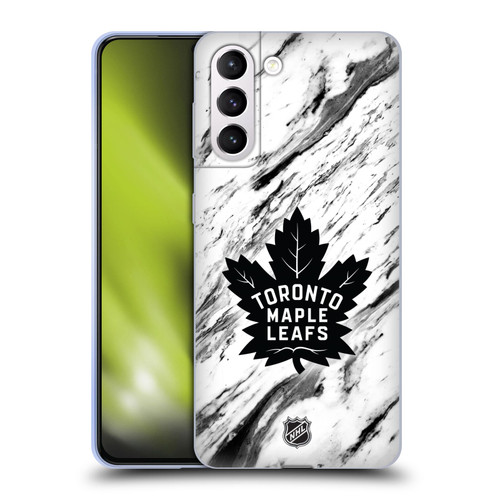NHL Toronto Maple Leafs Marble Soft Gel Case for Samsung Galaxy S21+ 5G