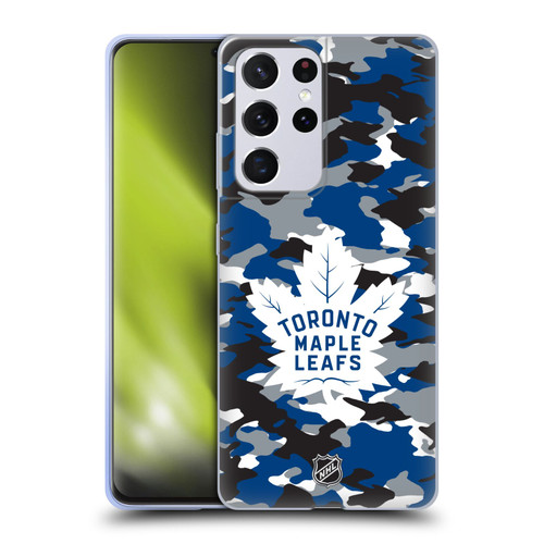 NHL Toronto Maple Leafs Camouflage Soft Gel Case for Samsung Galaxy S21 Ultra 5G