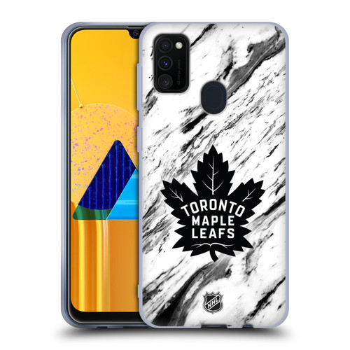 NHL Toronto Maple Leafs Marble Soft Gel Case for Samsung Galaxy M30s (2019)/M21 (2020)