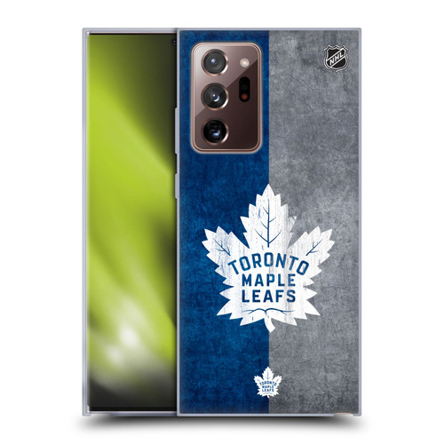 NHL Toronto Maple Leafs Half Distressed Soft Gel Case for Samsung Galaxy Note20 Ultra / 5G