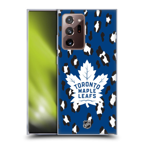 NHL Toronto Maple Leafs Leopard Patten Soft Gel Case for Samsung Galaxy Note20 Ultra / 5G