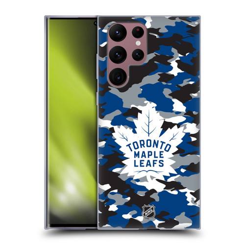 NHL Toronto Maple Leafs Camouflage Soft Gel Case for Samsung Galaxy S22 Ultra 5G