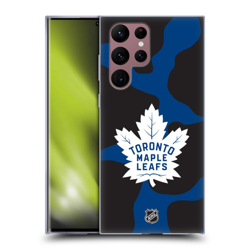 NHL Toronto Maple Leafs Cow Pattern Soft Gel Case for Samsung Galaxy S22 Ultra 5G