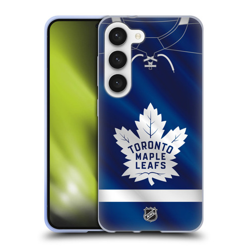 NHL Toronto Maple Leafs Jersey Soft Gel Case for Samsung Galaxy S23 5G
