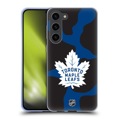 NHL Toronto Maple Leafs Cow Pattern Soft Gel Case for Samsung Galaxy S23+ 5G