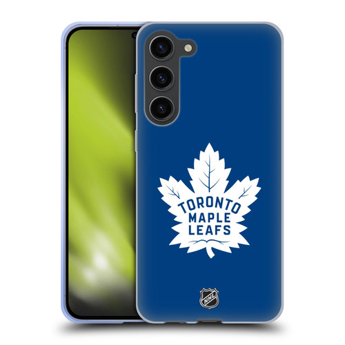 NHL Toronto Maple Leafs Plain Soft Gel Case for Samsung Galaxy S23+ 5G