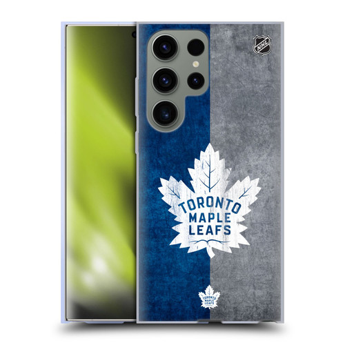 NHL Toronto Maple Leafs Half Distressed Soft Gel Case for Samsung Galaxy S23 Ultra 5G