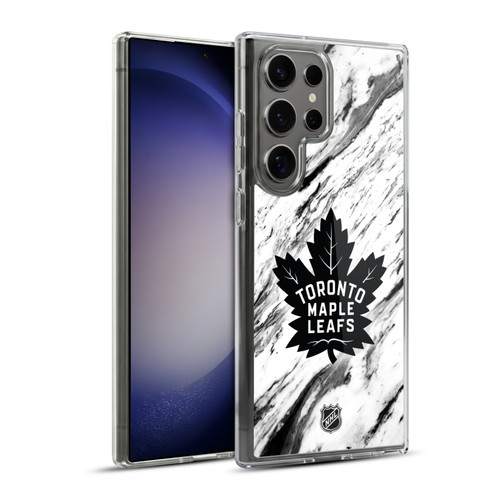 NHL Toronto Maple Leafs Marble Soft Gel Case for Samsung Galaxy S23 Ultra 5G & MagSafe
