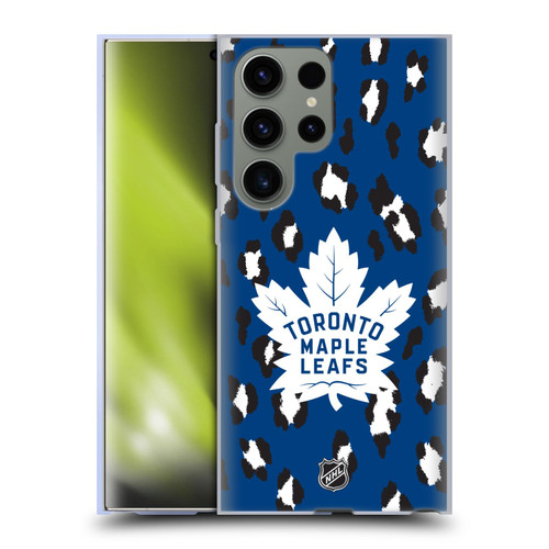 NHL Toronto Maple Leafs Leopard Patten Soft Gel Case for Samsung Galaxy S23 Ultra 5G