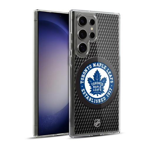 NHL Toronto Maple Leafs Puck Texture Soft Gel Case for Samsung Galaxy S23 Ultra 5G & MagSafe