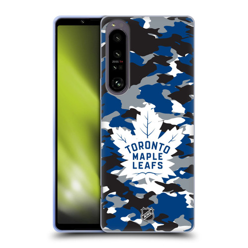 NHL Toronto Maple Leafs Camouflage Soft Gel Case for Sony Xperia 1 IV