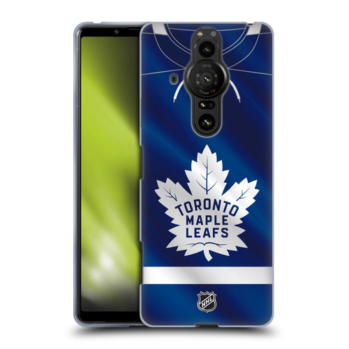 NHL Toronto Maple Leafs Jersey Soft Gel Case for Sony Xperia Pro-I