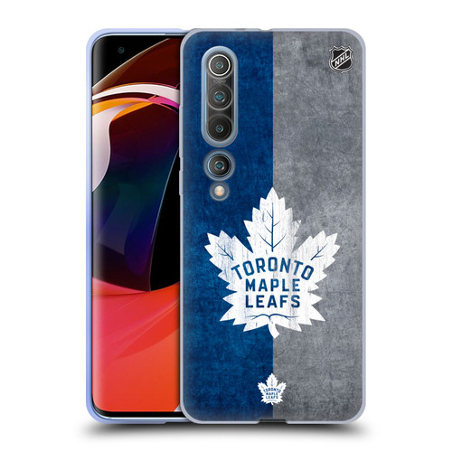 NHL Toronto Maple Leafs Half Distressed Soft Gel Case for Xiaomi Mi 10 5G / Mi 10 Pro 5G