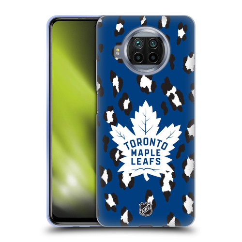 NHL Toronto Maple Leafs Leopard Patten Soft Gel Case for Xiaomi Mi 10T Lite 5G