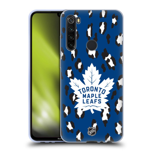 NHL Toronto Maple Leafs Leopard Patten Soft Gel Case for Xiaomi Redmi Note 8T