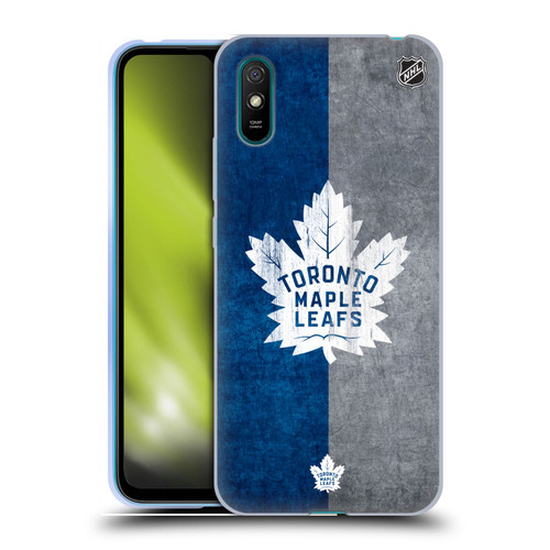 NHL Toronto Maple Leafs Half Distressed Soft Gel Case for Xiaomi Redmi 9A / Redmi 9AT