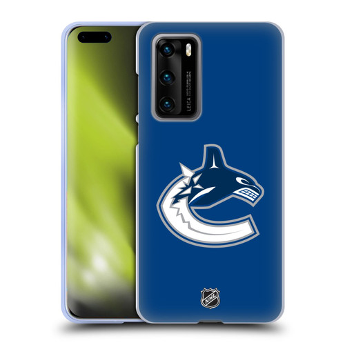 NHL Vancouver Canucks Plain Soft Gel Case for Huawei P40 5G