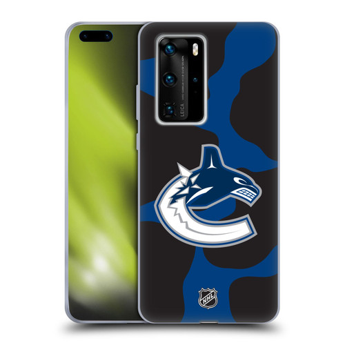 NHL Vancouver Canucks Cow Pattern Soft Gel Case for Huawei P40 Pro / P40 Pro Plus 5G