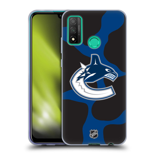 NHL Vancouver Canucks Cow Pattern Soft Gel Case for Huawei P Smart (2020)