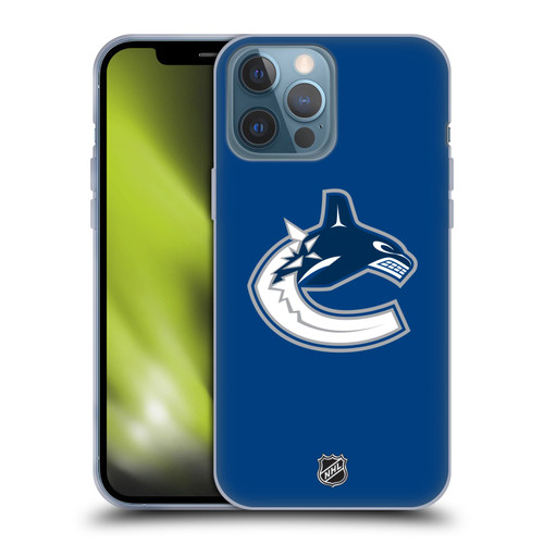 NHL Vancouver Canucks Plain Soft Gel Case for Apple iPhone 13 Pro Max