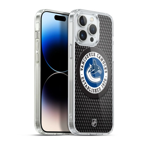 NHL Vancouver Canucks Puck Texture Soft Gel Case for Apple iPhone 13 Pro Max & MagSafe
