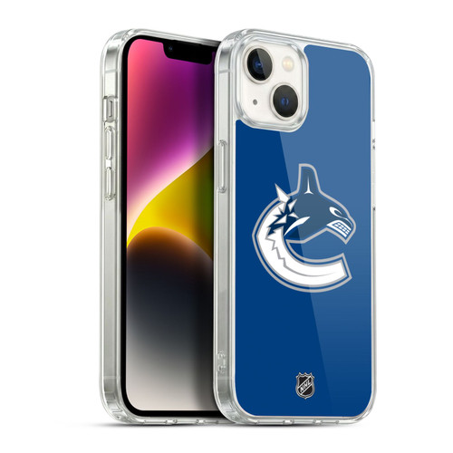 NHL Vancouver Canucks Plain Soft Gel Case for Apple iPhone 14 Plus & MagSafe
