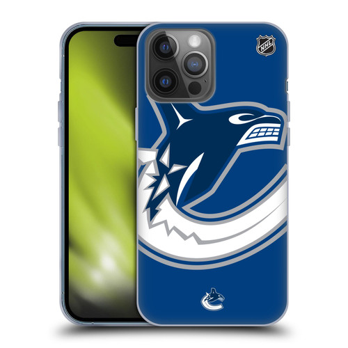 NHL Vancouver Canucks Oversized Soft Gel Case for Apple iPhone 14 Pro Max