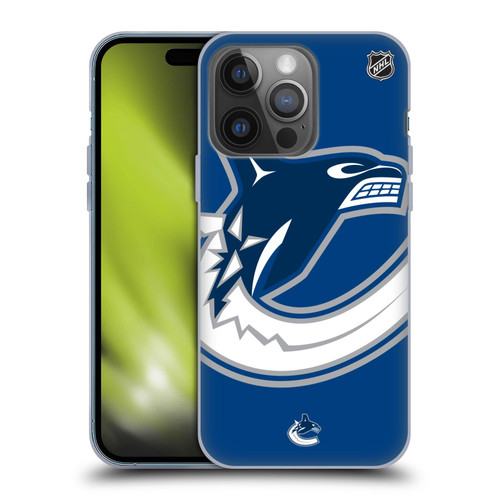 NHL Vancouver Canucks Oversized Soft Gel Case for Apple iPhone 14 Pro