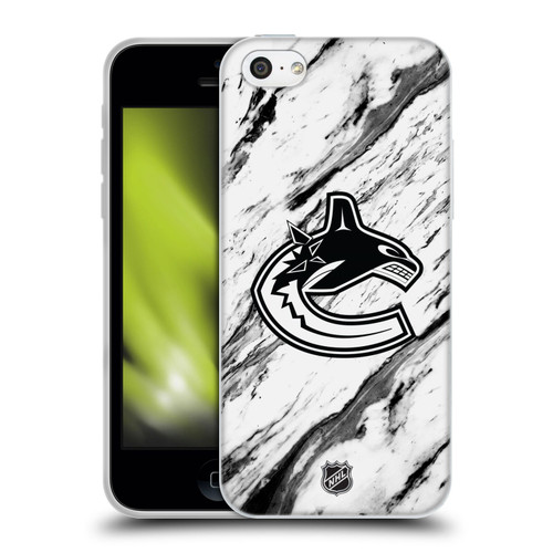 NHL Vancouver Canucks Marble Soft Gel Case for Apple iPhone 5c