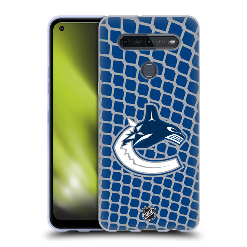 NHL Vancouver Canucks Net Pattern Soft Gel Case for LG K51S