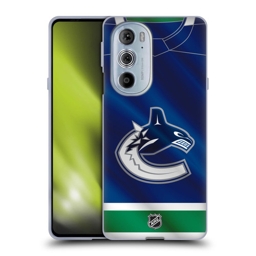NHL Vancouver Canucks Jersey Soft Gel Case for Motorola Edge X30