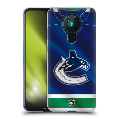 NHL Vancouver Canucks Jersey Soft Gel Case for Nokia 5.3