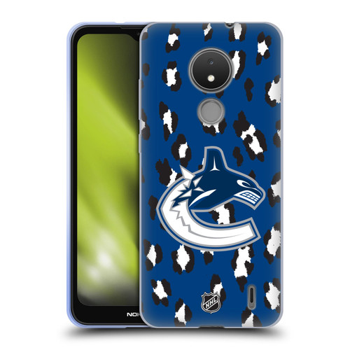 NHL Vancouver Canucks Leopard Patten Soft Gel Case for Nokia C21