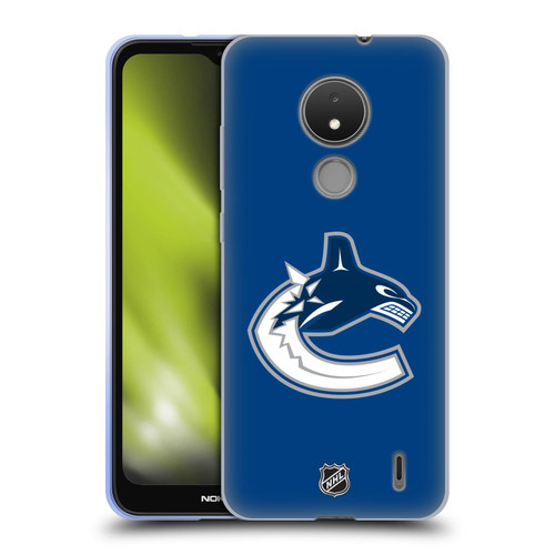 NHL Vancouver Canucks Plain Soft Gel Case for Nokia C21